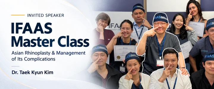 Dr. Taek Kyun Kim Joins the Official Faculty of the IFAAS Rhinoplasty Master Class in Singapore