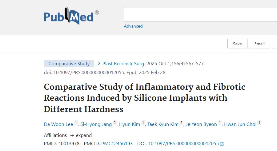 Comparative Study of Inflammatory and Fibrotic Reactions Induced by Silicone Implants with Different Hardness