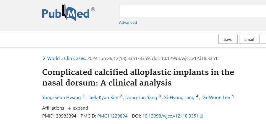 Complicated calcified alloplastic implants in the nasal dorsum: A clinical analysis