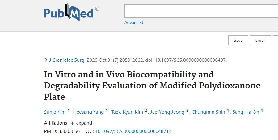 In Vitro and in Vivo Biocompatibility and Degradability Evaluation of Modified Polydioxanone Plate