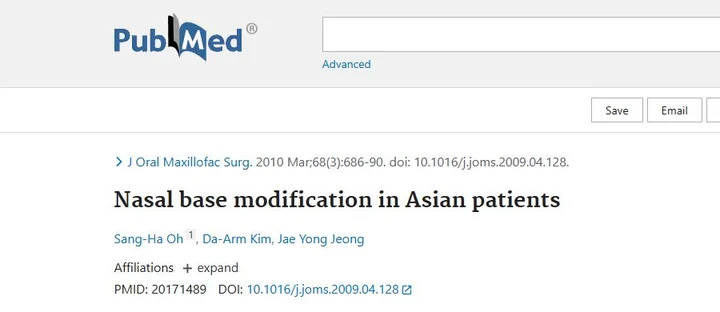 Nasal Base Modification in Asian Patients 학술활동 이미지
